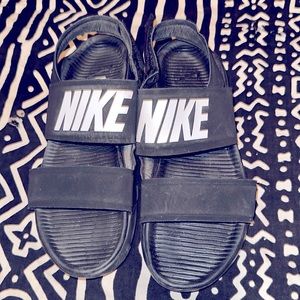 Black Nike sandals